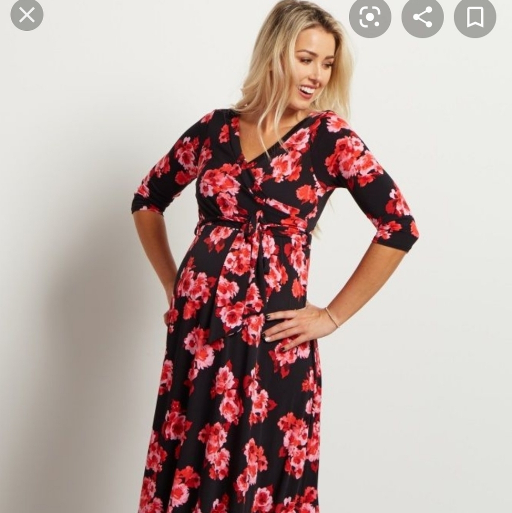 SOLD Maternity maxi dress
